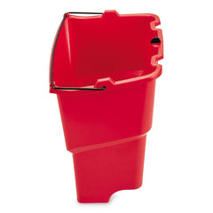 Rubbermaid Commercial 2064907 WaveBrake 2.0 18 Quart Plastic Dirty Water Bucket - Red