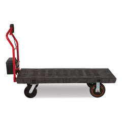 Rubbermaid Commercial 0.5 mph to 3 mph DC Motor 60 V Lithium-Ion Battery Motorized Kit for 30 in. x 60 in. Platform Trucks - Large Black/Red