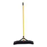 Rubbermaid Commercial Maximizer 24 in. Polypropylene Bristles Push-to-Center Broom - Yellow/Black