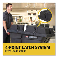 Rubbermaid Commercial BRUTE 28.85 in. x 57.10 in. x 9.7 in. Rotomolded Tilt Truck Lid - Black