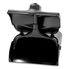 Rubbermaid Commercial FG253200BLA Lobby Pro Plastic/Metal 12-1/2 in. Upright Dustpan with Cover - Black