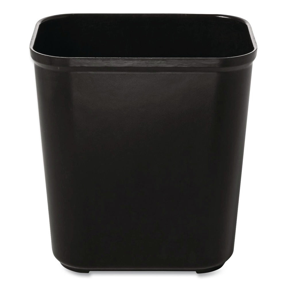 Rubbermaid Commercial FG254300BLA 7 gal. Fiberglass Wastebasket - Black