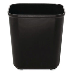 Rubbermaid Commercial FG254300BLA 7 gal. Fiberglass Wastebasket - Black