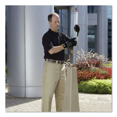 Rubbermaid Commercial 12.25 in. x 39.75 in. 1 gal. GroundsKeeper Pyramid Cigarette Waste Collector - Beige
