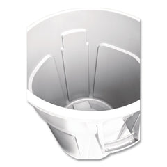 Rubbermaid Commercial 10 gal. Vented Round Plastic Brute Container - White