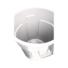 Rubbermaid Commercial 20 gal. Plastic Vented Round Brute Container - White