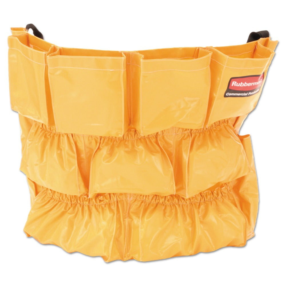 Rubbermaid Commercial 12-Compartment Brute Caddy Bag - Yellow