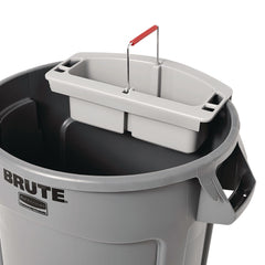 Rubbermaid Commercial 2-Compartment 16 in. x 9 in. x 5 in. Maid Caddy - Gray
