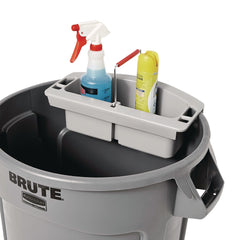 Rubbermaid Commercial 2-Compartment 16 in. x 9 in. x 5 in. Maid Caddy - Gray