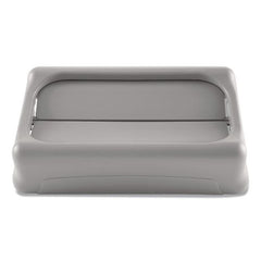 Rubbermaid Commercial Slim Jim 11.38 in. x 20.5 in. x 5 in. Swing Lid - Gray