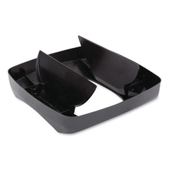 Rubbermaid Commercial Untouchable 16 in. Square Swing Top Lid - Black