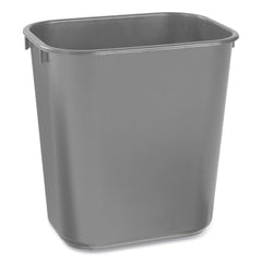 Rubbermaid Commercial FG295500BLA 3.5-Gallon Rectangular Deskside Wastebasket - Black