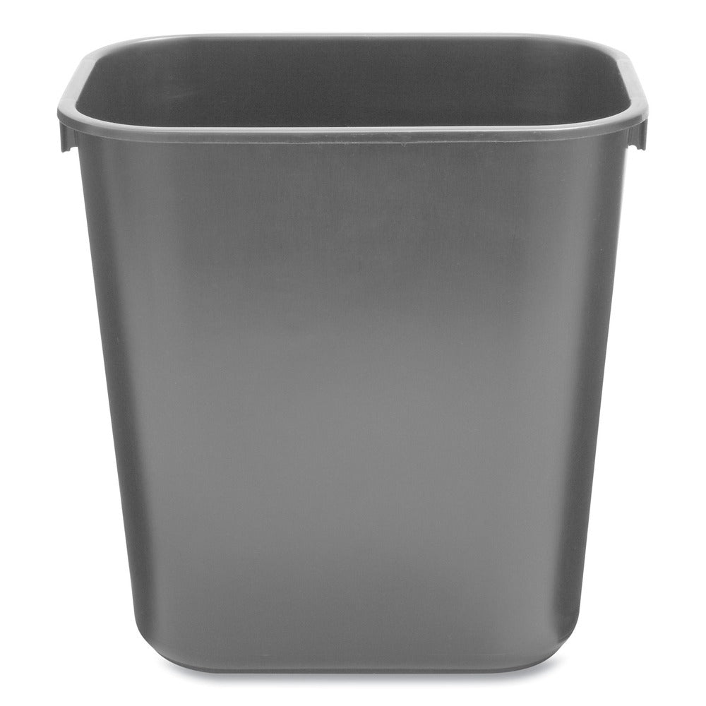 Rubbermaid Commercial FG295500BLA 3.5-Gallon Rectangular Deskside Wastebasket - Black