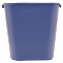 Rubbermaid Commercial 28.13-Quart Rectangular Deskside Recycling Container - Medium, Blue