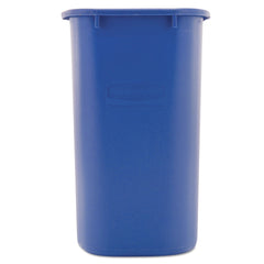 Rubbermaid Commercial 28.13-Quart Rectangular Deskside Recycling Container - Medium, Blue