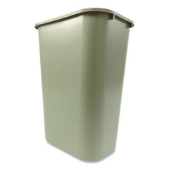 Rubbermaid Commercial FG295700BEIG 10.25-Gallon Rectangular Deskside Wastebasket - Beige