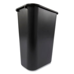 Rubbermaid Commercial 10.25-Gallon Rectangular Deskside Wastebasket - Black