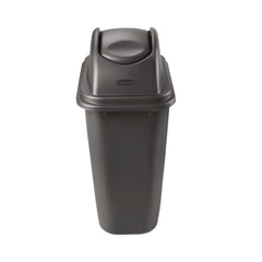 Rubbermaid Commercial Rectangular Free-Swinging Plastic Lids - Black