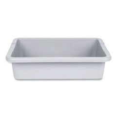 Rubbermaid Commercial 20 in. x 15 in. x 5 in. Bus/Utility Tote - Gray