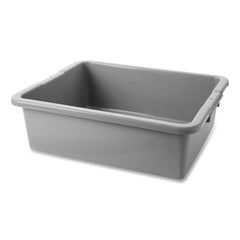 Rubbermaid Commercial 7.13-Gallon 21.5 in. x 17.13 in. x 7 in. Bus/Utility Box - Gray
