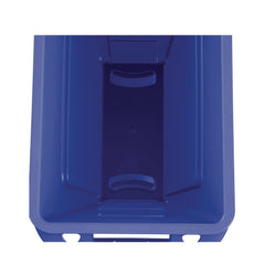 Rubbermaid Commercial 23 Gallon Slim Jim Recycling Plastic Container with Venting Channels - Blue