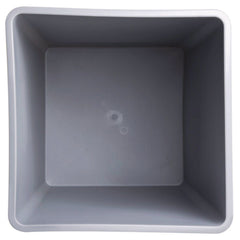 Rubbermaid Commercial 35 gal. Plastic Untouchable Square Waste Receptacle - Gray