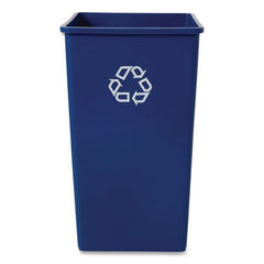 Rubbermaid Commercial 50 gal. Plastic Square Recycling Container - Blue