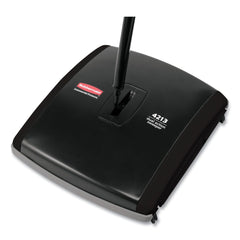 Rubbermaid Commercial 44 in. Steel/Plastic Handle Dual Action Sweeper - Black/Yellow