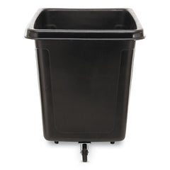 Rubbermaid Commercial 500 lbs. Capacity 105 Gallon Plastic Cube Truck - Black