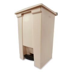Rubbermaid Commercial 12 Gallon Indoor Utility Step-On Plastic Waste Container - Beige