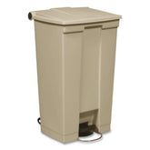 Rubbermaid Commercial 18 Gallon Polyethylene Step-On Receptacle - Beige