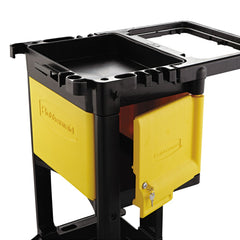 Rubbermaid Commercial Locking Cabinet For Cleaning Carts - Yellow
