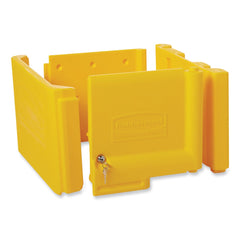 Rubbermaid Commercial Locking Cabinet For Cleaning Carts - Yellow
