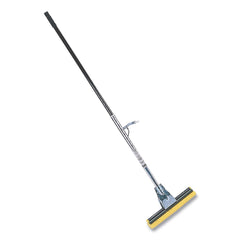 Rubbermaid Commercial Bronze Handle Steel Roller Sponge Mop with 12 in. Yellow Sponge