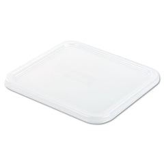 Rubbermaid Commercial SpaceSaver 8.8 in. x 8.75 in. Square Plastic Container Lids - White
