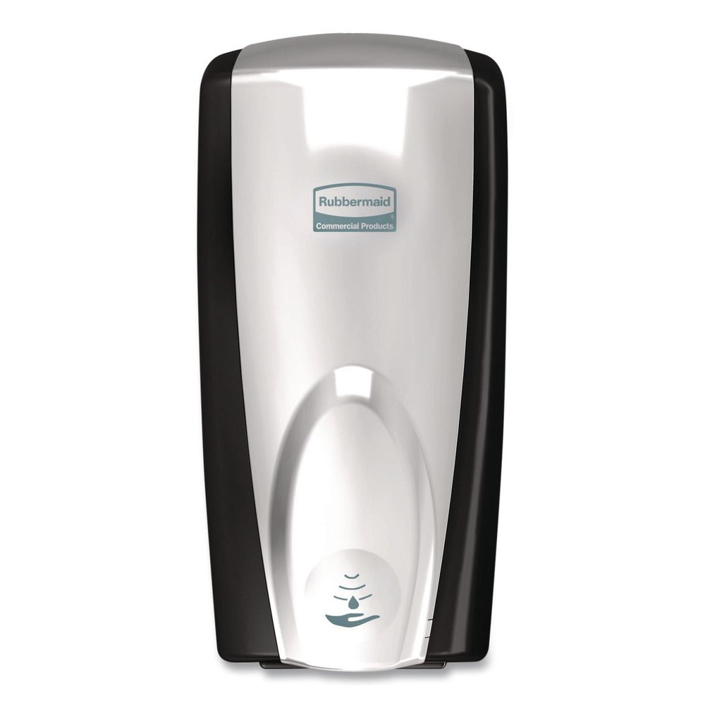 Rubbermaid Commercial FG750411 AutoFoam 1100 ml 5.2 in. x 5.25 in. x 10.9 in. Touch-Free Dispenser - Black/Chrome