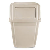 Rubbermaid Commercial Slim Jim 15-Gallon Wall-Mounted Container - Beige