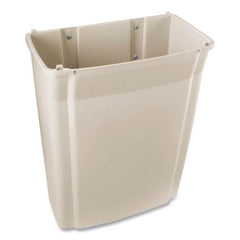 Rubbermaid Commercial Slim Jim 15-Gallon Wall-Mounted Container - Beige