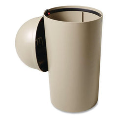 Rubbermaid Commercial Marshal 25-Gallon Plastic Round Classic Container - Beige
