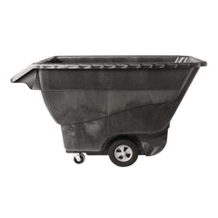 Rubbermaid Commercial 1250 lbs. Capacity Rectangular Structural Foam Tilt Truck - Black