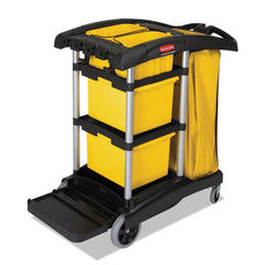 Rubbermaid Commercial High Capacity Cleaning Cart - Black