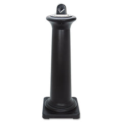 Rubbermaid Commercial GroundsKeeper Tuscan 13 in. x 13 in. x 38.38 in. Receptacle - Black