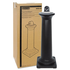Rubbermaid Commercial GroundsKeeper Tuscan 13 in. x 13 in. x 38.38 in. Receptacle - Black
