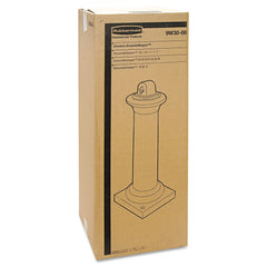 Rubbermaid Commercial GroundsKeeper Tuscan 13 in. x 13 in. x 38.38 in. Receptacle - Black