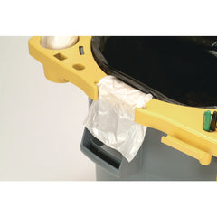 Rubbermaid Commercial 4-Compartment Standard Rim Caddy for Brute 32-1/2 in. Diameter Cans - Yellow