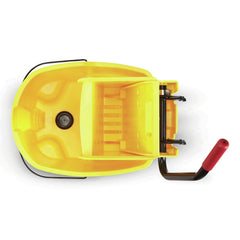 Rubbermaid Commercial FG618688YEL 44 qt. WaveBrake 2.0 Side-Press Plastic Bucket/Wringer Combos - Yellow