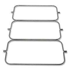 Rubbermaid Commercial 3 in. x 12.5 in. x 0.13 in. Triple Waste Steel Wire Bag Holder for Rubbermaid Commercial Janitorial and Housekeeping Carts