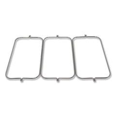 Rubbermaid Commercial 3 in. x 12.5 in. x 0.13 in. Triple Waste Steel Wire Bag Holder for Rubbermaid Commercial Janitorial and Housekeeping Carts