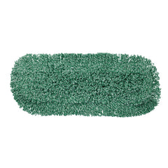 Rubbermaid Commercial 48 in. x 5 in. Microfiber Looped-End Dust Mop Heads - Green (12/Carton)