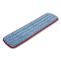 Rubbermaid Commercial 18-1/2 in. x 5 1/2 in. x 1/2 in. Microfiber Wet Mopping Pad - Red